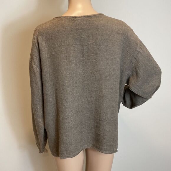 PA Company Boston linen blend long sleeve lightweight jacket size L - Picture 5 of 9